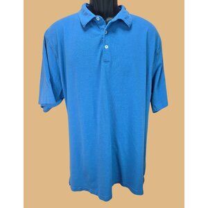 Peter Millar Collection Perfect Pique Polo XXL Blue Cotton Blend